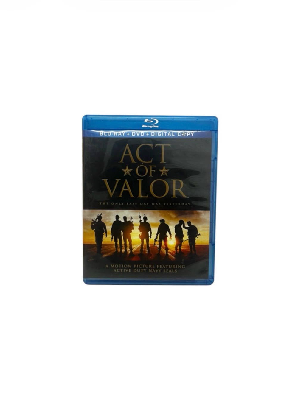Act of Valor (Blu-ray + DVD + Digital, 2012, 2-Disc Set) W/ Insert